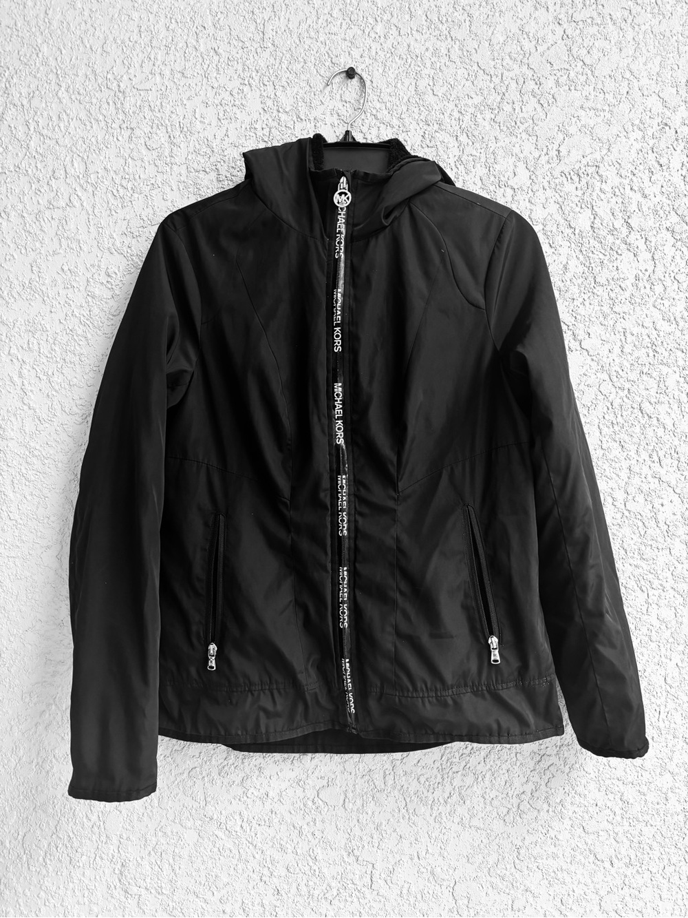Michael Kors Women's Black Hooded Zip Jacket